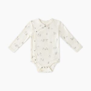 Pehr Organic Cotton Kimono Onesie size 12-18 M NWOT